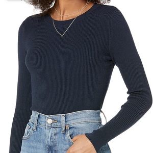 The Drop Women’s Amber Fitted Rib Crew-Neck Sweater